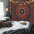 Bohemian Mandala Tapestry Hippie Tapestries Psychedelic Peacock Boho Tapestry Wall Hanging for Bedroom(59.1 x 78.8 inches)
