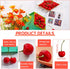 Fake Cherries Artificial Cherry Decorations Simulation Cherries Fruit Cherries Fruit Cherry Fake Fruit Model for Party Decor Home Kitchen Cabinet Photography Prop Cognitive Toy (50 Pieces)