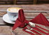 Ruvanti Kitchen Cloth Napkins 12 Pack 18 X 18 Inch Dinner Napkins Soft, Comfortable, Reusable Napkins, Durable Linen Napkins, Perfect Table Napkins, Burgundy Napkins for Dinners, Parties & Wedding.