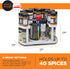 Spice Spinner Two-Tiered Spice Organizer & Holder That Saves Space, Keeps Everything Neat, Organized & Within Reach With Dual Spin Turntables