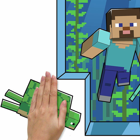 RoomMates RMK5005GM Minecraft Giant Peel and Stick Wall Decal