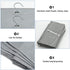 SAVERHO Hanging Purse Organizer,Closet Purse Organizer with 10 Compartments Handbag Storage Organizer for Wardrobe Accessories Storage Bag (Grey)
