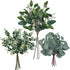 Mixed Eucalyptus Leaves Stems Bulk Faux Seeded Eucalyptus Leaves Sprays Artificial Silver Dollar Eucalyptus Leaves Stems for Floral Wreath Garland Bouquets Arrangement Wedding Greenery Decoration