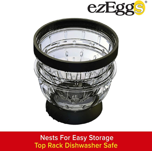 EZ EGGS Hard Boiled Egg Peeler, 5 Egg Capacity Handheld Specialty Kitchen Tool Peels Egg Shells in Seconds (As Seen on TV)