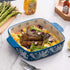 Wisenvoy Baking Dish Ceramic Brownie Pan 9x9 Baking Pan Casserole Dish Lasagna Pan Square Rose Dish Pan Bakeware Sets