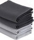 100% Cotto n Waffle Weave Kitchen Towel Set |18x26Inches Large Tea Hand Dish Towel ,Cloth Napkins/Dish Rags ,Ultra Soft Absorbent Quick Drying Dish Cloths and Drying Dish(Dark Grey +Light Grey)