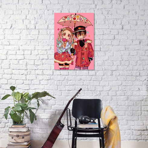 IXMAH Toilet-bound Hanako-kun Japanese Anime Posters Wall Decor Art Print,Children's room wall art canvas poster decoration (Anime,16x24inch Unframed)