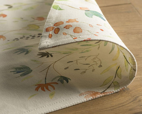 Maison d' Hermine Colmar 100% Cotton Set of 4 Easter Placemats for Dining Table | Kitchen | Wedding | Everyday Use | Dinner Parties | Spring/Summer (13 Inch by 19 Inch)