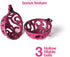 Fuchsia Pink Christmas Ball Ornaments for Christmas Decorations - 24 Pieces Xmas Tree Shatterproof Ornaments with Hanging Loop for Holiday and Party Decoration (Combo of 8 Ball and Shaped Styles)