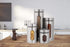 PENGKE 4 Piece Silver Stainless Steel Canister Set with Glass Windows,perfect for Kitchen Canning Cereal,Pasta,Sugar,Beans,Spice