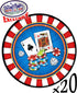 Deluxe Casino Night Theme Party Supplies Set for 20 People, Includes 20 Large Plates, 20 Small Plates, 20 Napkins, 20 Cups & 2 Table Covers - Perfect for Casino Night or Birthday (82 Pieces Total)
