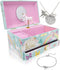 The Memory Building Company Unicorn Jewelry Box for Girls & Boys - Musical Girls Jewelry Organizer Box - Granddaughter Gifts for 8-Year-Old Girls