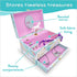 The Memory Building Company Unicorn Jewelry Box for Girls & Boys - Musical Girls Jewelry Organizer Box - Granddaughter Gifts for 8-Year-Old Girls