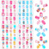 96Pcs Easter Fake Press on Nails for Kids Pre-glue Short Full Cover False Nail Tips Stick on Nails for Children Lovely Gift Girls Nail Art Decoration (Easter Theme)