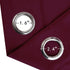 LEMOMO Burgundy Red Thermal Blackout Curtains/42 x 84 Inch/Set of 2 Panels Room Darkening Curtains for Bedroom