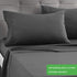 RYONGII King Size Sheet Set - 4 Piece - Super Soft Microfiber Bed Sheets - Fade Resistant Hotel Luxury Bedding - Hypoallergenic Wrinkle Resistant - Deep Pocket(Dark Gray, King)