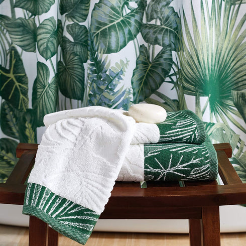 Destinations Indoor Garden Hand Towel, Green