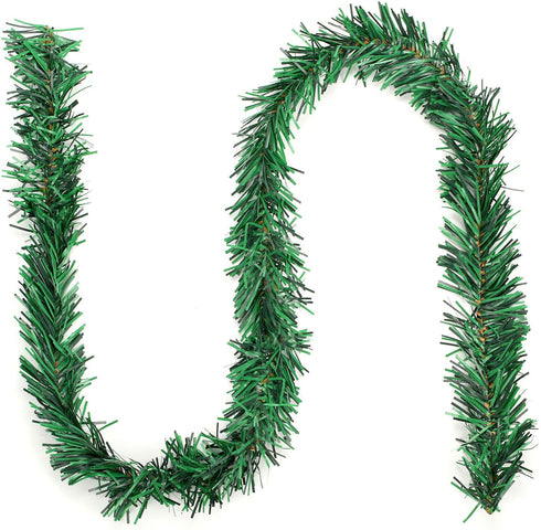 COCOBOO 65 Feet Christmas Garland Decorations Soft Green Garland for Christmas Party Home Wedding