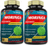 2 Packs Moringa Capsules 8530mg, 4 Months Supply & Turmeric, Ashwagandha, Ginger, Licorice, Black Pepper| Immune Support, Energy Booster | Multi Vitamin Oleifera Leaf Herb | Antioxidant Supplements
