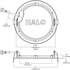 HALO HLB6 3000K Color Temperature New Construction or Remodel Canless Recessed Integrated LED Kit, White, 6 in.