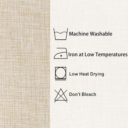 Hiasan Faux Linen Rectangle Tablecloth - Wrinkle and Stain Resistant Washable Table Cloth for Kitchen Dining Room Holiday Table Cover for Party Dinner, Beige, 54 x 108 Inch