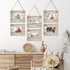 Beautiful Memories Rustic Double Wall Hanging Farmhouse 4x6 Picture Frame Set - A Decorative Collage Photo Frames with Whitewash Style Wood and Shabby Chic Decor. Marcos Para Fotos De Pared.