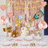 DECORLIFE Rose Gold Plates and Napkins Party Supplies Serves 24, Rose Gold Paper Plates, 12oz Cups Included, Complete Pack for Baby Shower, Graduation, Retirement, Birthday and Wedding, Total 192 PCS