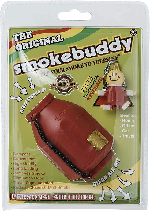 smokebuddy Smoke Buddy 0159-RD Personal Air Filter, Red, Original