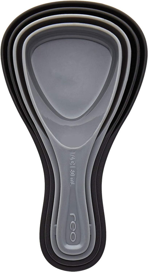 Reo Set of 4 Measuring Cups Black and Gray, 1 EA, Assorted