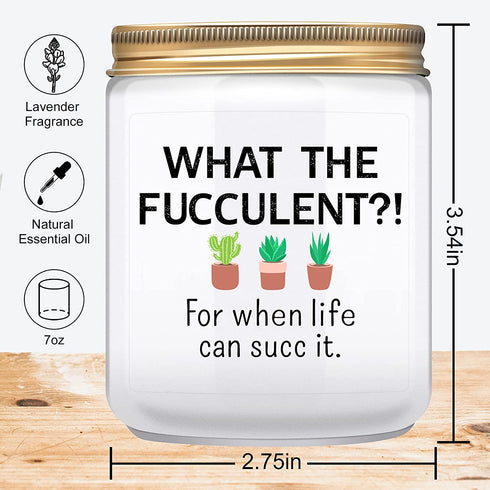 Funny Gifts for Women, Men- Birthday Gifts for Best Friends, Her, Him, Girlfriend, Sister, Plant Lover- Unique Christmas Gifts & Valentines Day Gifts- Mother's Day Gifts Mom- Lavender Candles