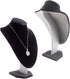 Tytroy Elegant 12" 3D Black Velvet Necklace Jewelry Display Model Bust Stand for Home (Dresser/Shelves) & Business (Showroom/Fair) Storage Decoration & Presentation (12in 1PC)