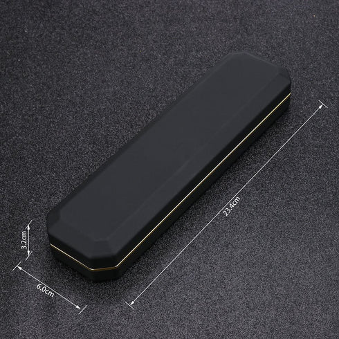 LED Jewelry Gift Box Case Elegant Velvet Necklace Pendant Box Bracelet Box with LED Light for Jewelry Display Proposal Engagement Wedding Valentine's Day Black Size?9.21"x2.36"x1.26"