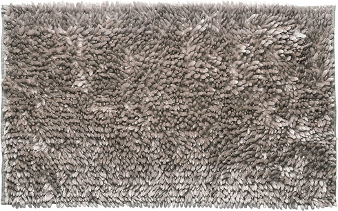 Laura Ashley Butter Chenille 20" x 34" Bath Mat, Light Grey