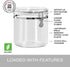 Oggi Clear Canister, 150-Ounce