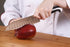 Mercer Culinary Millennia White Handle, 7-Inch Granton Edge, Santoku Knife