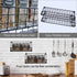Spice Racks for Cabinet,Wall Mounted 4-Tier Stackable Black Iron Wire Hanging Spice Rack Organizer Storage,Great for Kitchen Cabinet, Cupboard,Pantry Door and More(Patent No.:D909138S)