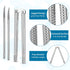 3 Pieces Nut Crackers and 6 Pieces Picks Stainless Steel Nutcracker Metal Shell Cracker for Seafood Nuts (Silver)