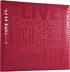 MCS MBI 13.5x12.5 Inch Embossed Gloss Expressions Scrapbook Album with 12x12 Inch Pages, Red, Embossed "Live, Laugh, Love" (848115)