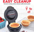 Dash Mini Waffle Bowl Maker for Breakfast Burrito Bowls, Ice Cream and Other Sweet Deserts, Recipe Guide Included - Black