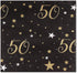 144 Pieces 50th Birthday Party Bundle, Includes Plates, Napkins, Cups, and Cutlery (24 Guests)