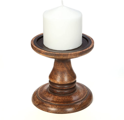 Hosley's Set of 4, 3 Inches High, White Unscented Pillar Candles