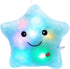 WEWILL Creative Twinkle Star Light up Night LED Plush Pillows Stuffed Toys Birthday Valentines for Toddlers Girls(Blue)