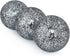 MDLUU Decorative Orbs, Mosaic Sphere Balls, Centerpiece Balls for Bowls, Vases, Dining Table Decor, Diameter 4 Inches, Pack of 3 (Black Silver)