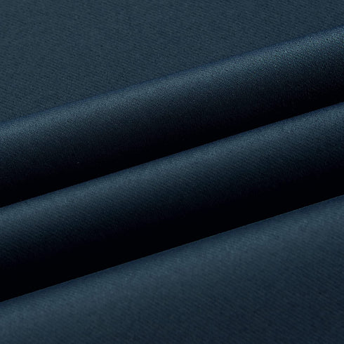 Blackout Bedroom Curtains for Small Windows - 45 Inch Navy Rod Pocket Thermal Insulated Block Out Soundproof Curtains for Living Room Set of 2 Panels ( Navy Blue 42x45 )