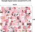 Artivo Pink Aesthetic Wall Collage Kit, 100 Set 4x6 inch, Room Decor for Teen Girls, Pastel Pink Wall Art Print, Dorm Photo Collection, Small Posters for Room Aesthetic