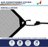 Windscreen4less Outdoor A/C Unit Mesh Cover for Outside Air Conditioner AC Compressor Condenser 36''x36'' Keep Out Leaves Breathable for All Seasons