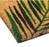 Tropical Green Palm Welcome Mat, Natural Coir Doormat (30 x 17.2 x 0.5 in)