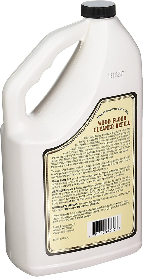 Parker Bailey cleaning product Wood Floor Cleaner-64 Refill, 64 oz, 64 Fl Oz