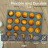 Silicone Muffin Brownie Baking Mould, XL Reusable Cupcake Pan BPA-Free Non-Toxic Moulds, Cold & Heat Resistant Bakeware Pans, Dishwasher Safe, 20 Round Cavities