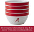 College Kitchen Collection Alabama Crimson Tide Serving Party Bowls / Mixing Bowls Set / Food Appetizer Serveware - 4 Piece, White